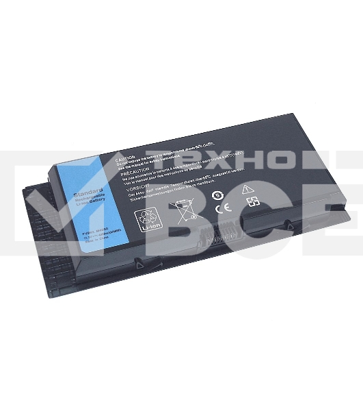 Аккумуляторная батарея для ноутбука Dell M4600 11.1V 5200mAh черная OEM