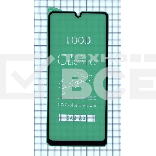 Керамическая пленка (стекло) для Samsung A31 черный