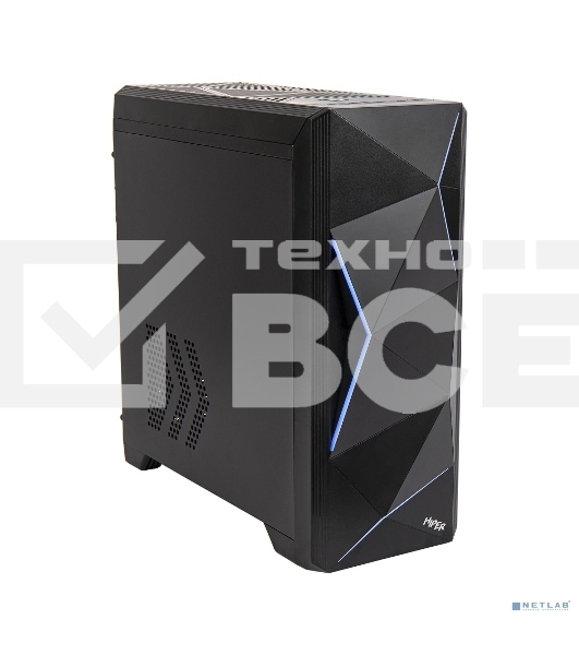 Компьютерный корпус Hiper A68 черный без БП ATX 1x92mm 2xUSB2.0 1xUSB3.0 audio bott PSU