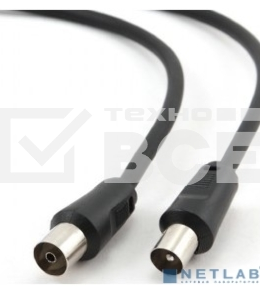 Кабель телевизионный Gembird, CCV-515, Coaxial M/F, 1.8м