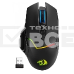 Мышь беспроводная Defender Redragon Mirage Pro черный, 8000 dpi, радиоканал, USB, кнопки - 9, фото 1