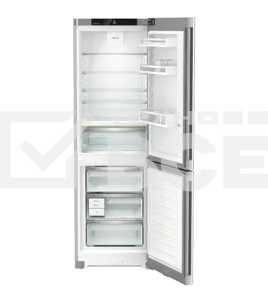 Холодильник Liebherr Plus CBNsdc 522i-22 001 серебристый SmartSteel двухкамерный 216/94л морозилка снизу, No Frost