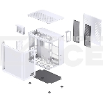 Корпус без блока питания JONSBO TK-2, Midi-Tower, TG, no fans, 1xUSB-A 3.2 + 1xUSB-C 3.2, ATX, mATX, mITX White, фото6
