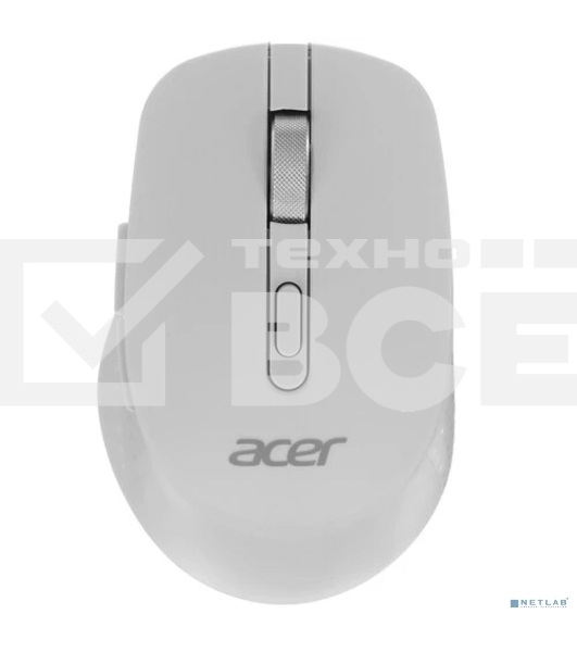 Мышь беспроводная Acer OMR310 светло-серый, 1600 dpi, радиоканал, Bluetooth, USB, кнопки - 7