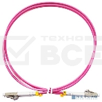 Шнур оптический Cabeus FOP-50-OM4-LC-LC-1,5m duplex LC-LC 50/125 мм OM4 1,5м LSZH, фото 1