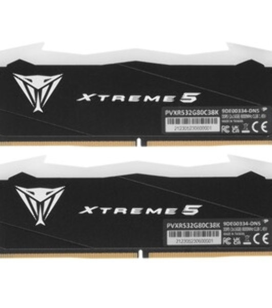 Оперативная память Patriot Viper Xtreme 5 Aurum, DDR5, 32GB (2x16GB), 8000 MHz, CL38, с радиатором, золотистый