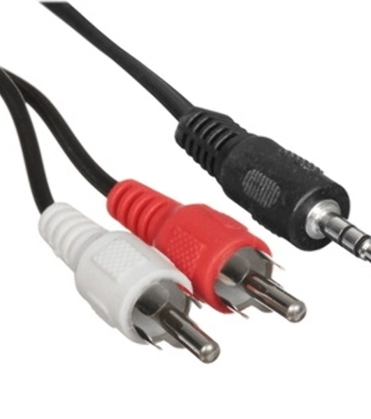 Кабель аудио Cablexpert CCA-458-10M-N, Jack 3.5(M)/2xRCA, 10м, черный, пакет
