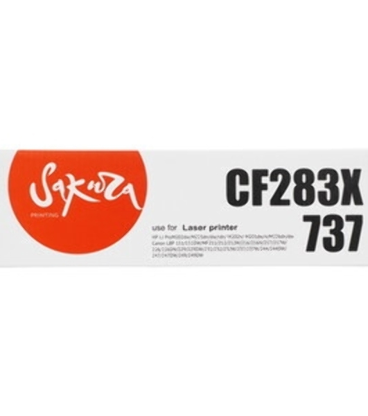 Картридж лазерный Sakura CF283X/737, для HP laserJet ProM202dw/M225dn/dw/rdn/M202n/M201dw/n/M226dn/dw; Canon i-SENSYS MF217w/MF211/MF212W/MF216N/MF226dw/MF227DW/MF229DW/MF224dw/MF222dw, черный, 2200 к.