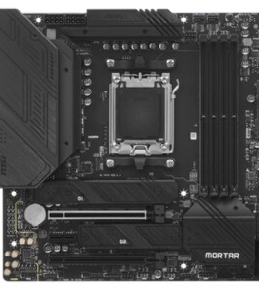 Материнская плата MSI MAG B650M MORTAR WIFI, AM5, AMD B650, 4xDDR5, 6xSATA, 2xM.2, 1xPCI-E 4.0 x16, 1xPCI-E 4.0 x4, 1xHDMI, 1xDP, 1x2.5Gb LAN, 3xUSB 3.2 Gen 2, 4xUSB 3.2 Gen 1, 1xUSB-C 3.2 Gen 2x2, 5x3.5мм аудио, 7.1, Micro-ATX