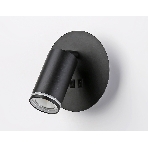 Настенный светильник с выключателем Ambrella light FW2463 BK черный GU10 max 12W+LED 4200K 7W D145*150, фото6