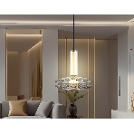 Подвесной светодиодный светильник Ambrella light LH31003 GR/SM серый/дымчатый 10W 3000K 150*150*240, фото3