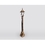 Светильник Ambrella light ST2039 GD/BK/CL золото/черный/прозрачный IP54 E27 max 40W D150*1100, фото3