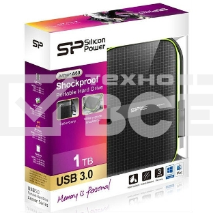 Жесткий диск Silicon Power USB 3.0 1Tb A60 SP010TBPHDA60S3K Armor 2.5