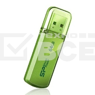 Флеш диск Silicon Power 64Gb Helios 101 SP064GBUF2101V1N USB2.0 зеленый