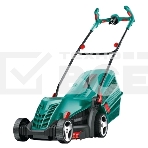 Газонокосилки Bosch ARM 34 06008A6101 Газонокосилка роторная { шир. 34см, Мотор Power drive, Момент 16Нм, 1300Вт, 40л, 11кг, 5 уровней кошения(20-70см); косит вдоль стен, складные Ergo ручки, комп. хранение }, фото 1