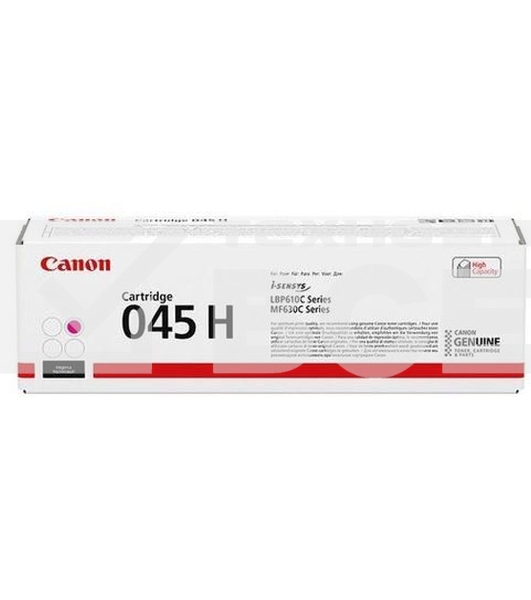 Картридж лазерный Canon 045M H пурпурный, 2200 стр., для i-SENSYS MF631/633/635, LBP611