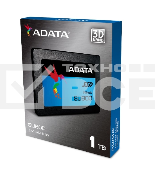 Накопитель SSD ADATA SU800, 1Tb, SATA III, 2.5
