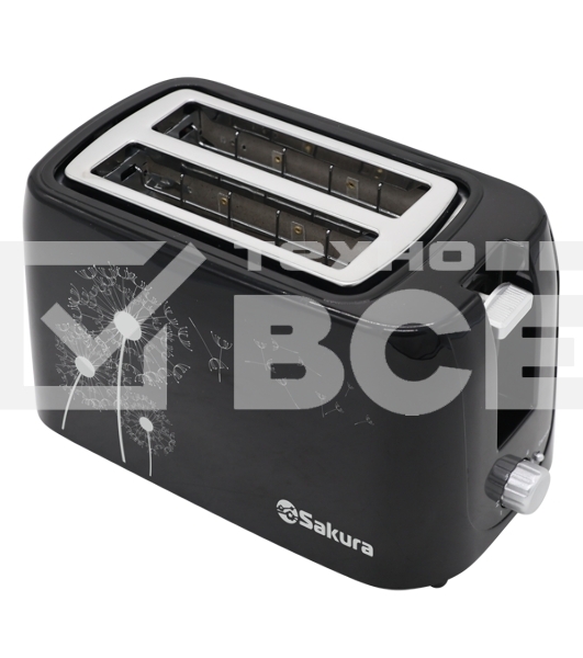 Тостер Sakura SA-7608BK 750 Вт, подогрев черн