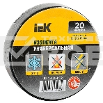 Изолента Iek UIZ-13-10-K02 0,13х15 мм черная 20 метров ИЭК, фото 1