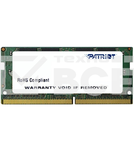 Оперативная память Patriot Signature, DDR4, 16GB (1x16 GB), 2400 MHz, CL17, SO-DIMM