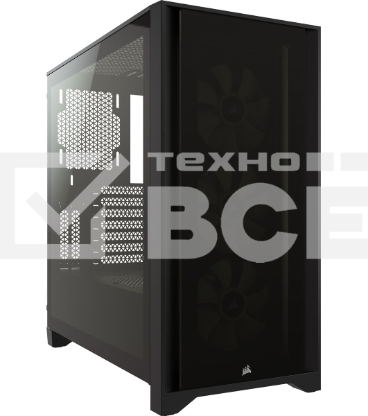 Компьютерный корпус Corsair iCUE 4000X RGb CC-9011204-WW Tempered Glass Mid-Tower, Black