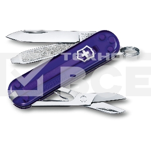 Нож перочинный Victorinox Classic Persian Indigo (0.6223.T29G) 58мм 7 функций карт.коробка