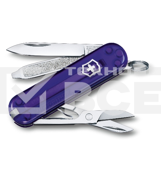 Нож перочинный Victorinox Classic Persian Indigo (0.6223.T29G) 58мм 7 функций карт.коробка