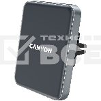 Универсальный магнитный автомобильный держатель с беспроводной зарядкой Car holder and wireless charger MegaFix, C-15, 15W, Input: USB-C: 5V/2A, 9V/3A; Output: 5W, 7.5W, 10W, 15W;89*65*12mm,0.195kg,black, фото4