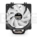 Кулер для процессора ExeGate Dark Magic EE400XL-PWM.ARGB серебристый, 120 мм, алюминий/медь, 2400 об/мин, 37 дБ, 4 pin, 125 Вт, 155 мм, фото3