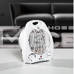 Тепловентилятор MTX FHS-2000, белый, 1000/2000 Вт, 25 м2, термостат, фото4