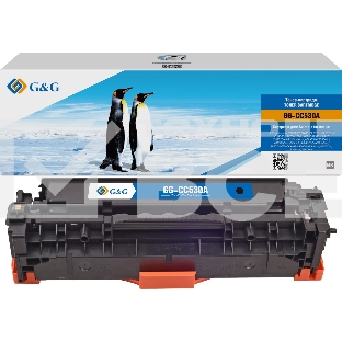 Картридж лазерный G&G GG-CC530A черный (3500 стр.) для HP CLJ CP2020/CP2025/CM2320 MFP, MF8330/8350
