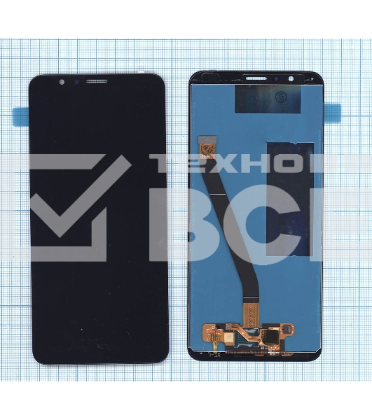 Дисплей для Huawei Honor 7X черный