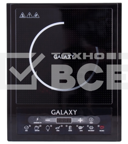 Индукционная плитка Galaxy Line GL 3053, черный, 2000 Вт, 7 программ приготовления