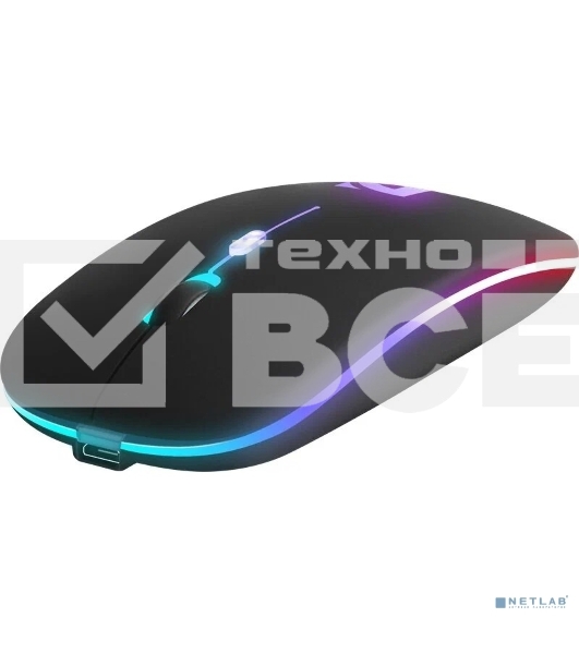 Мышь беспроводная Defender Touch MM-997 черный, 1600 dpi, радиоканал, Bluetooth, USB, кнопки - 4