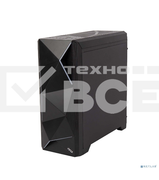 Компьютерный корпус Hiper A68 черный без БП ATX 1x92mm 2xUSB2.0 1xUSB3.0 audio bott PSU