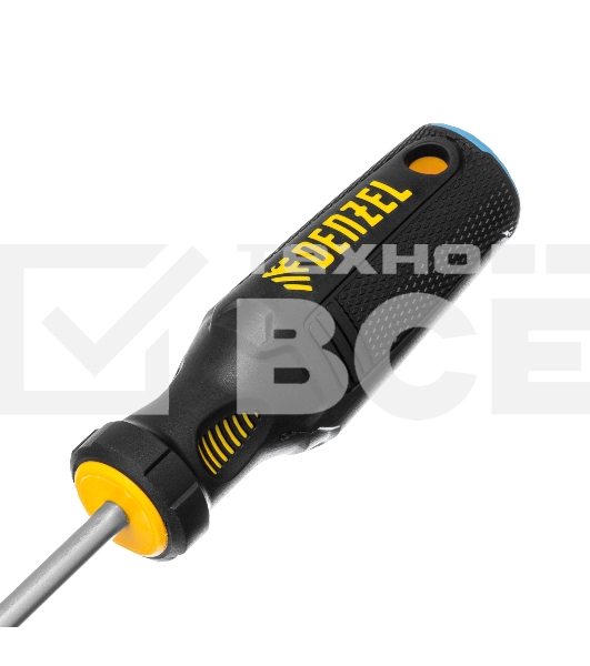 Отвертка Denzel SL6x150 мм, S2, 3к рукоятка