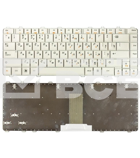 Клавиатура для ноутбука Lenovo IdeaPad Y450 Y450A Y450G Y550 Y550A Y460 Y560 B460 белый