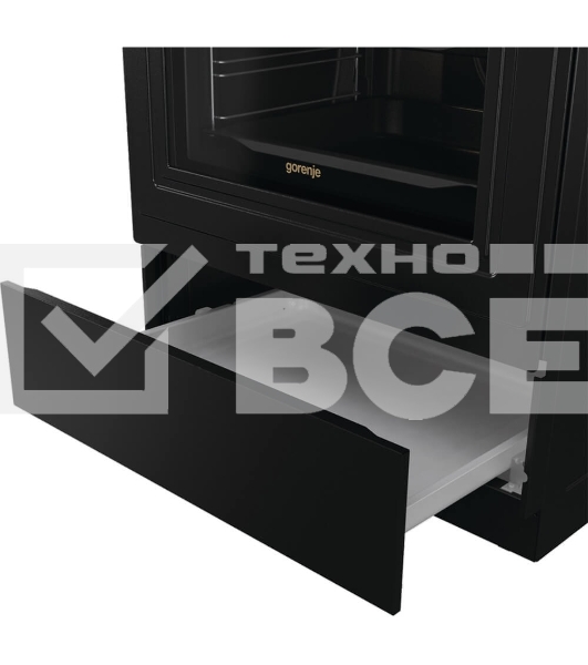 Электрическая плита Gorenje GECS6B71CLB черный стеклокерамика (без крышки)