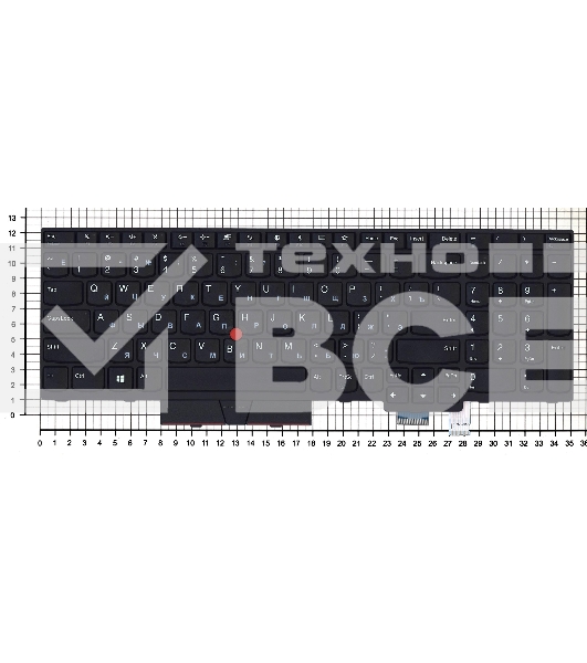 Клавиатура для ноутбука Lenovo ThinkPad T580 черная