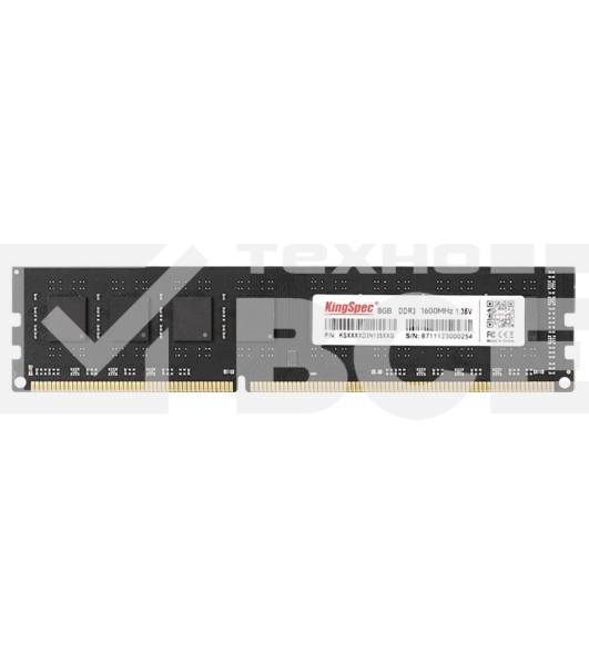 Оперативная память KingSpec, DDR3L, 8GB (1x8 GB), 1600 MHz, CL11