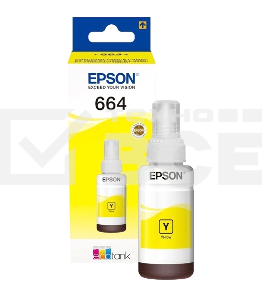 Чернила для EPSON C13T66444A Epson L100 (yellow) 70 мл