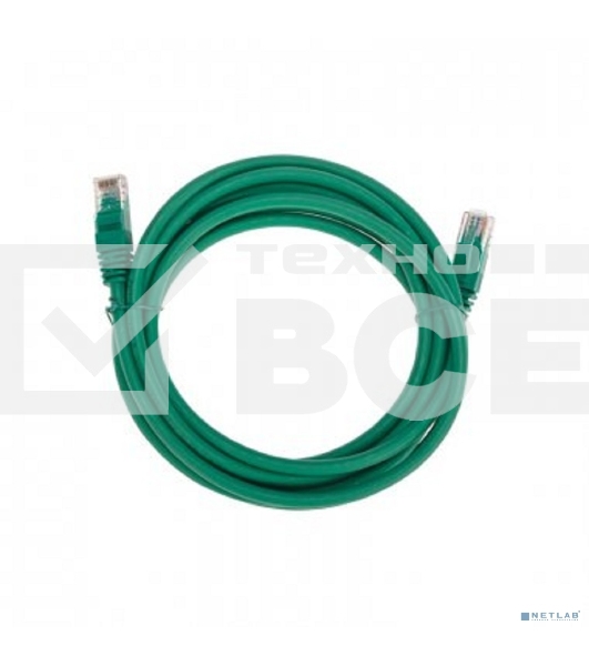 Патч-корд U/UTP Rexant категория 6, RJ45-RJ45, неэкранированный, 26AWG, LSZH, зеленый, 3 м