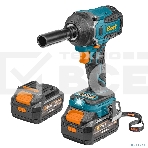 Гайковерт аккумуляторный Bort BSR-21U (2х4АЧ+ЗУ) [93418477] { 800 Нм, 0-2700 об/мин, акб Li-Ion, аккумуляторная система Makita 18V LXT 18 В, вес 1.4 кг }, фото4