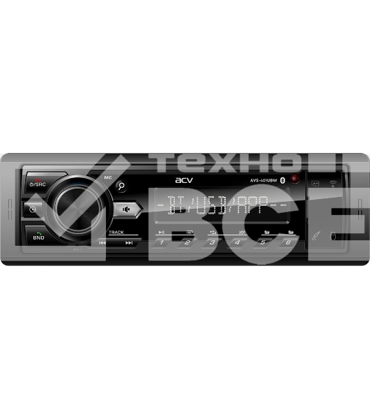 Автомагнитола ACV AVS-401UBW 1DIN 4x50Вт v5.0 AUX 2 (43343)