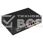 Коммутатор неуправляемый ExeGate EDGS-1006D.4PoE-65W (6-портовый гигабитный UTP 10/100/1000 Base-T: 4 порта IEEE 802.3af (PoE), мощность PoE: 15,4W, суммарно 65W, 2 порта RJ45 uplink, настенный/настольный, металлический корпус), фото2
