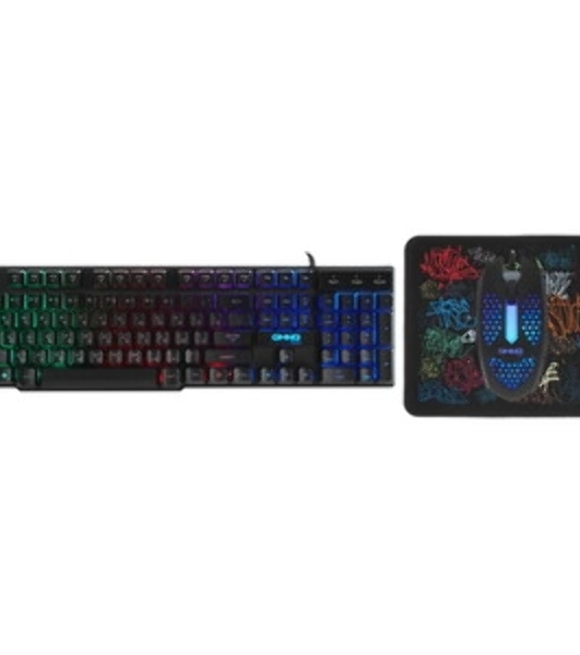 Комплект клавиатура+мышь Oklick 400GMK проводной, USB, 1200 DPI, чёрный