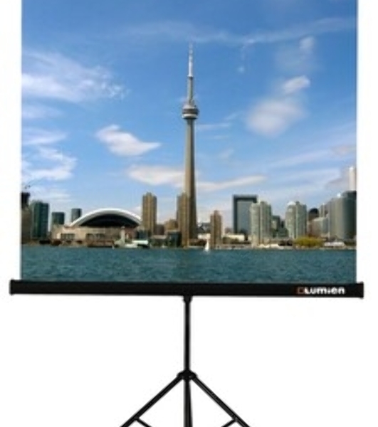 Экран на треноге Lumien 160x160см Eco View LEV-100105 1:1 напольный рулонный