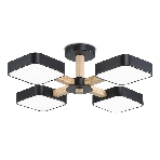 Светильник Ambrella light FL4880/4 BK/WD черный/дерево 72W 3000-6000K D610*160 (без ПДУ), фото9
