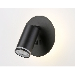 Настенный светильник с выключателем Ambrella light FW2463 BK черный GU10 max 12W+LED 4200K 7W D145*150, фото5