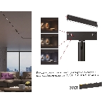 Трековый светильник GL2360 BK черный IP20 10W 3CCT 3000-6400K 48V 200*10*73, фото 1